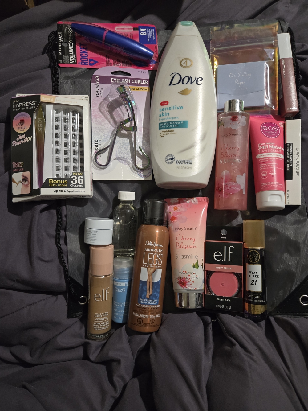 Dove Sensitive Skin Body Wash + Assorted Beauty Lot